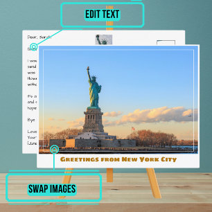Vrijheidsbeeld in New York Briefkaart