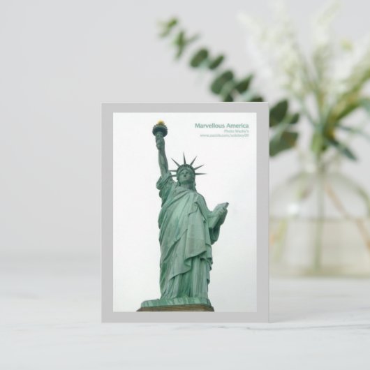 Vrijheidsbeeld in New York Briefkaart (Staand voorkant)