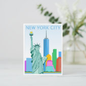 Vrijheidsbeeld in New York City Briefkaart (Staand voorkant)