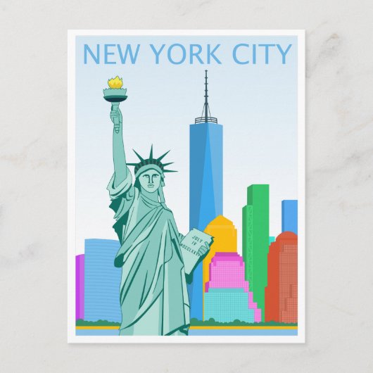 Vrijheidsbeeld in New York City Briefkaart (Voorkant)