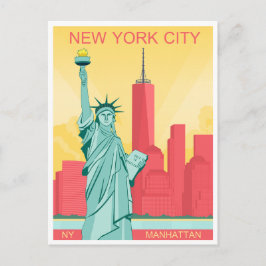 Vrijheidsbeeld in New York City Briefkaart
