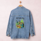 Vrijheidsbeeld in New York City Reiskunst Denim Jacket (Hangar)