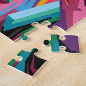 Vrijheidsbeeld in New York Colorful Pop Art Legpuzzel (Zijkant)