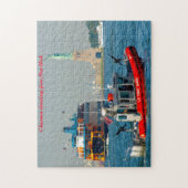 Vrijheidsbeeld in New York. Kerstgroeten Legpuzzel (Verticaal)