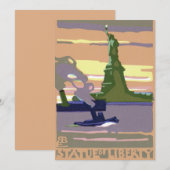 Vrijheidsbeeld in New York, Vintage Travel (Voorkant / Achterkant)