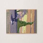 Vrijheidsbeeld in New York, Vintage Travel Legpuzzel (Horizontaal)