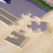 Vrijheidsbeeld in New York, Vintage Travel Legpuzzel (Zijkant)