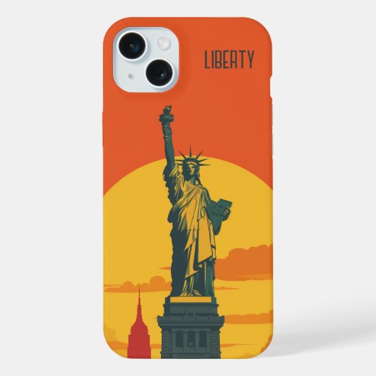 Vrijheidsbeeld iPhone Hoesje (Achterkant)