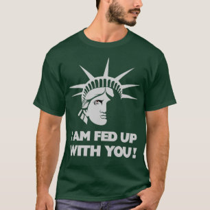 Vrijheidsbeeld is genoeg van racisme en ik t-shirt