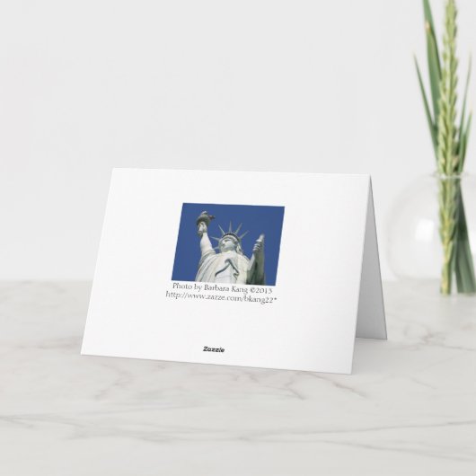 Vrijheidsbeeld Kaart (Achterkant)