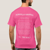 Vrijheidsbeeld KAMALA HARRIS T-Shirt (Achterkant)