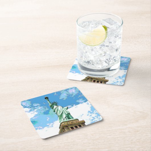 Vrijheidsbeeld Kartonnen Onderzetters (Insitu)