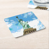 Vrijheidsbeeld Kartonnen Onderzetters (Schuin)