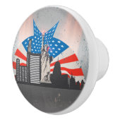 Vrijheidsbeeld Keramische Knop (Rechts)