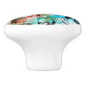 Vrijheidsbeeld Keramische Knop (Zijkant)