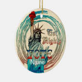 Vrijheidsbeeld kreeg rechten ornament (Rechts)