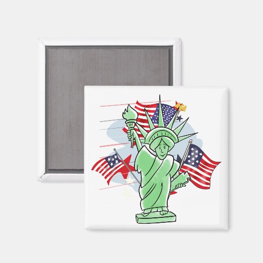 Vrijheidsbeeld Magneet (Voorkant / Achterkant)