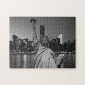 Vrijheidsbeeld Manhattan Skyscrapers Legpuzzel (Horizontaal)