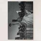 Vrijheidsbeeld Manhattan Skyscrapers Legpuzzel (Verticaal)