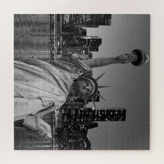 Vrijheidsbeeld Manhattan Skyscrapers Legpuzzel (Horizontaal)