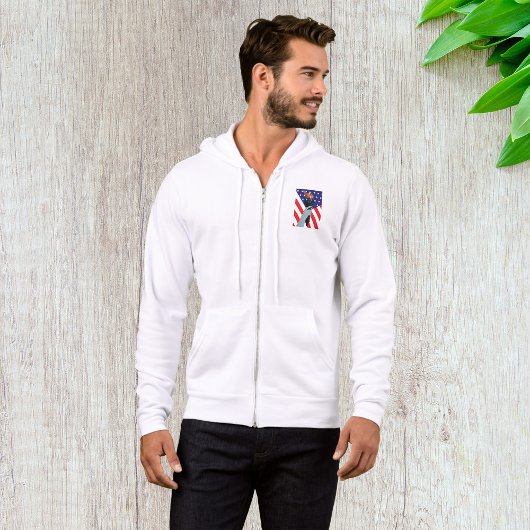 Vrijheidsbeeld met Amerikaanse vlag Hoodie
