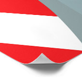 Vrijheidsbeeld met Amerikaanse vlag Poster (Hoek)