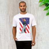 Vrijheidsbeeld met Amerikaanse vlag T-shirt