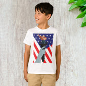 Vrijheidsbeeld met Amerikaanse vlag T-shirt