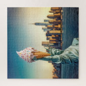 Vrijheidsbeeld met Ice Cream Cone Legpuzzel (Verticaal)