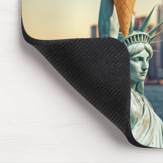 Vrijheidsbeeld met Ice Cream Cone Muismat (Hoek)