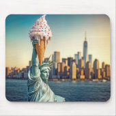 Vrijheidsbeeld met Ice Cream Cone Muismat (Voorkant)