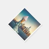 Vrijheidsbeeld met Ice Cream Cone Servet (Hoek)