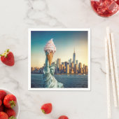 Vrijheidsbeeld met Ice Cream Cone Servet (Insitu)