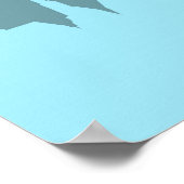 Vrijheidsbeeld met New York Skyline Poster (Hoek)