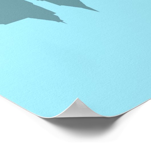 Vrijheidsbeeld met New York Skyline Poster (Hoek)