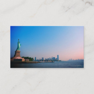 Vrijheidsbeeld met New York Skyline Visitekaartje