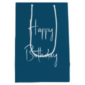 Vrijheidsbeeld met verjaardagsijskegel medium cadeauzakje (Achterkant)