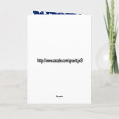 Vrijheidsbeeld met vuurwerk voor 4 juli kaart (Achterkant)