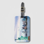 Vrijheidsbeeld met World Trade Center Bagagelabel (Voorkant (verticaal))