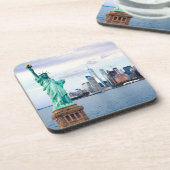 Vrijheidsbeeld met World Trade Center Bier Onderzetter (Linkerzijde)