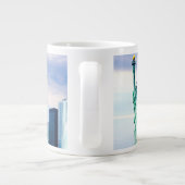 Vrijheidsbeeld met World Trade Center Grote Koffiekop (Achterkant)