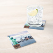 Vrijheidsbeeld met World Trade Center Kartonnen Onderzetters (Insitu)