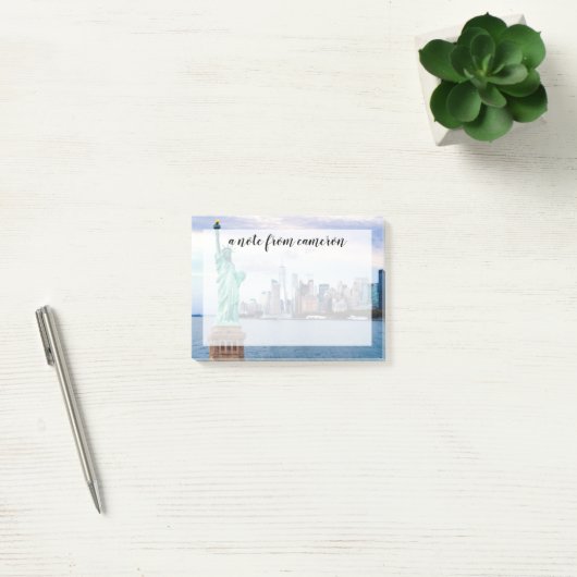 Vrijheidsbeeld met World Trade Center Post-it® Notes (Kantoor)