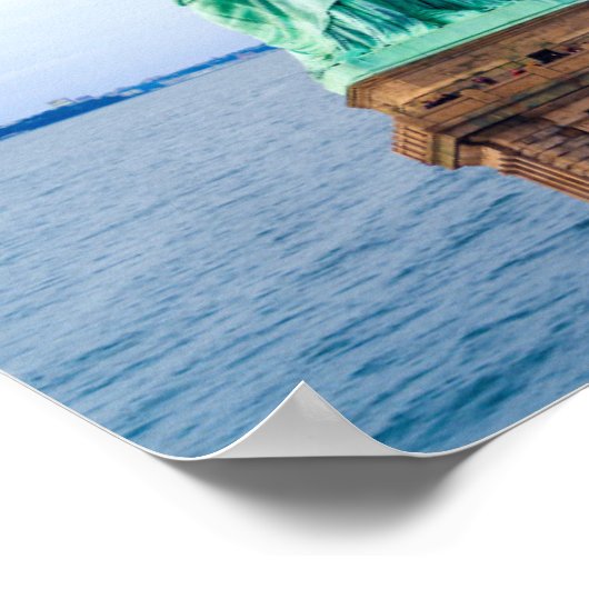 Vrijheidsbeeld met World Trade Center Poster (Hoek)