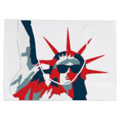 Vrijheidsbeeld met zonnebril groot cadeauzakje (Achterkant)