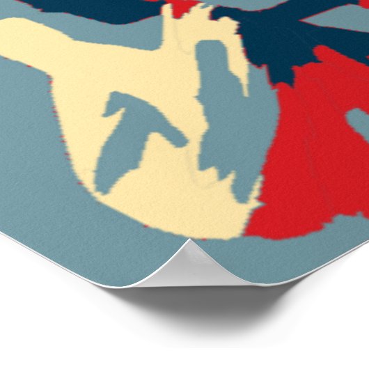 Vrijheidsbeeld met zonnebril poster (Hoek)