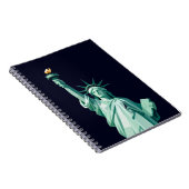 Vrijheidsbeeld minimalistisch spiraal Notitieboek (Rechterzijde)