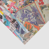 Vrijheidsbeeld Mixed Media Collage Art Tissuepapier (Detail)