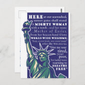 Vrijheidsbeeld, Moeder van Bannelingen - Briefkaart (Voorkant / Achterkant)