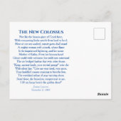 Vrijheidsbeeld, Moeder van Bannelingen - Briefkaart (Achterkant)